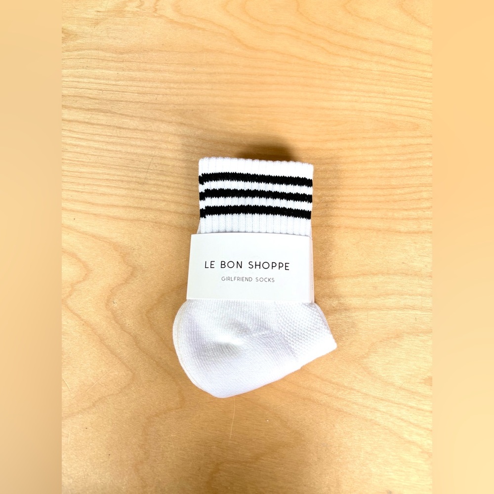 Le Bon Shoppe Girlfriend Socks - White - Picture 2 of 2